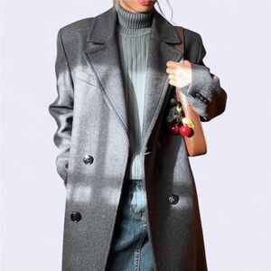 Brand New Italian Wool Oversized Coat